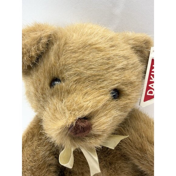 Vintage 1990 Dakin Muffin Bear 11" Model #89-1240 Plush Brown With Bow And Tag - Picture 12 of 13